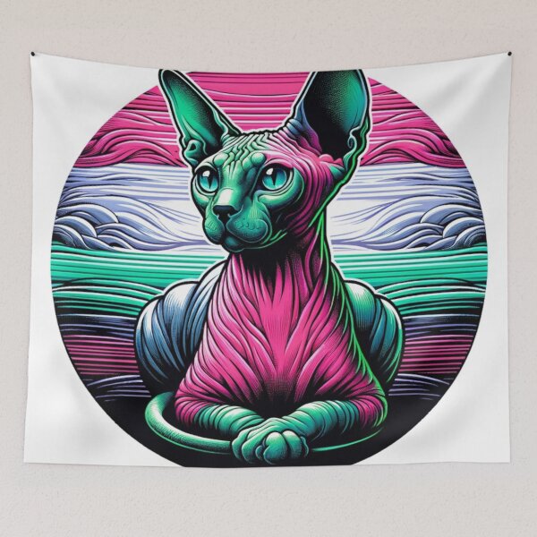 Item preview, Vibrant Whiskers on Digital Waves designed and sold by AnCollection.