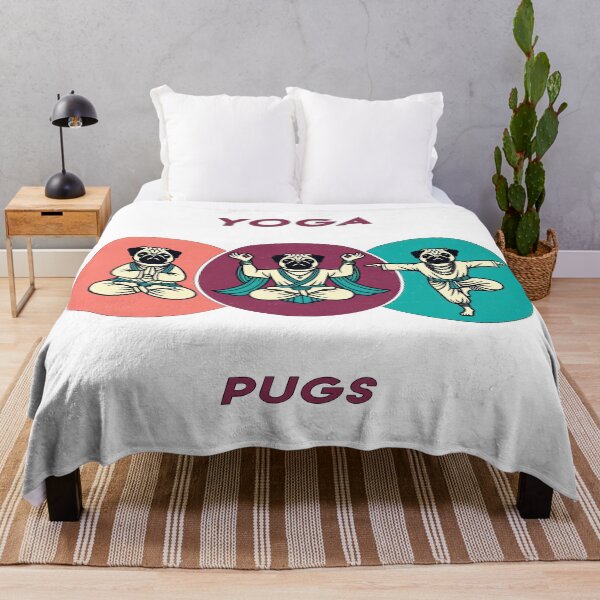 Item preview, Pug Yoga - 3 Yoga Pugs designed and sold by Mindful-Designs.