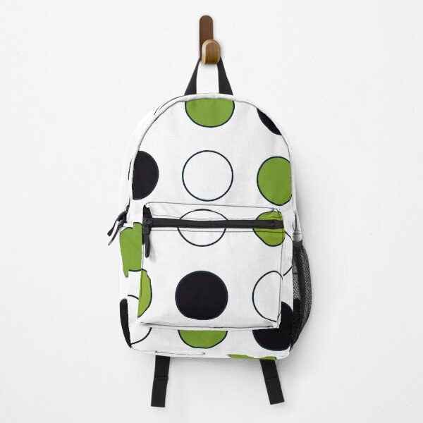 Item preview, Grass Green, Black & White Circles on White designed and sold by MausieDesigns.