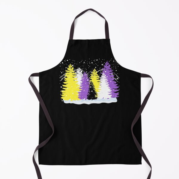 Item preview, Subtle Nonbinary Christmas Tree Forest Nb Pride Flag Aesthetic Winter Theme designed and sold by ontrendshirts.