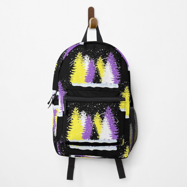 Item preview, Subtle Nonbinary Christmas Tree Forest Nb Pride Flag Aesthetic Winter Theme  designed and sold by ontrendshirts.
