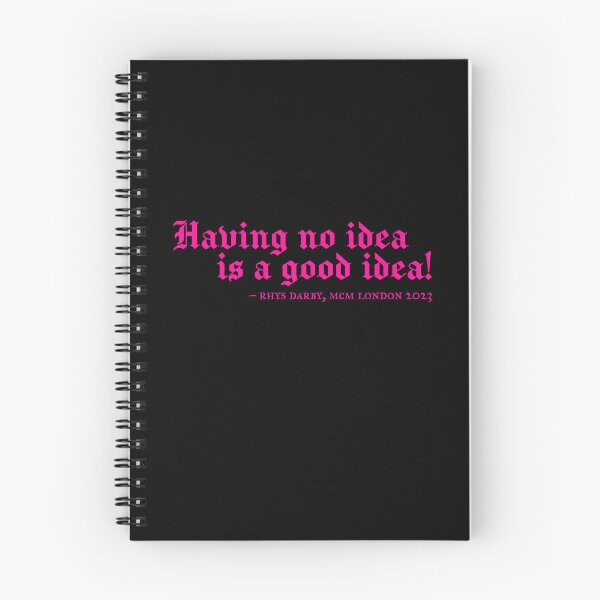 Item preview, Having no idea is a good idea - Rhys Darby quote designed and sold by ListingToPort.