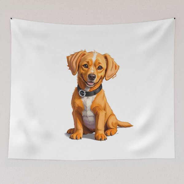 Item preview, Artwork of puppy Labrador golden retriever  designed and sold by Tio-Tecun.