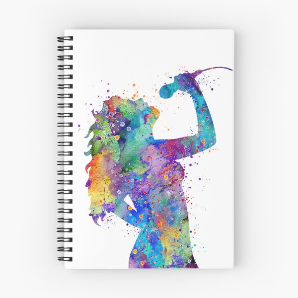 Item preview, Girl Singing Vocal Performer Watercolor Gift designed and sold by LotusGifts.