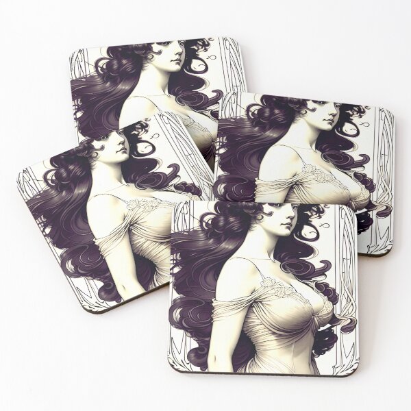 Item preview, Nouveau girl designed and sold by MatrixTattoo.