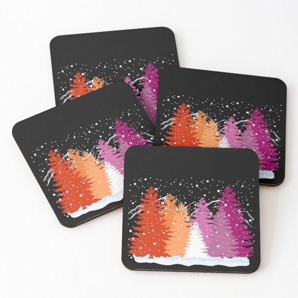 Item preview, Subtle Lesbian Christmas Tree Forest Wlw Pride Flag Aesthetic Winter Theme  designed and sold by ontrendshirts.