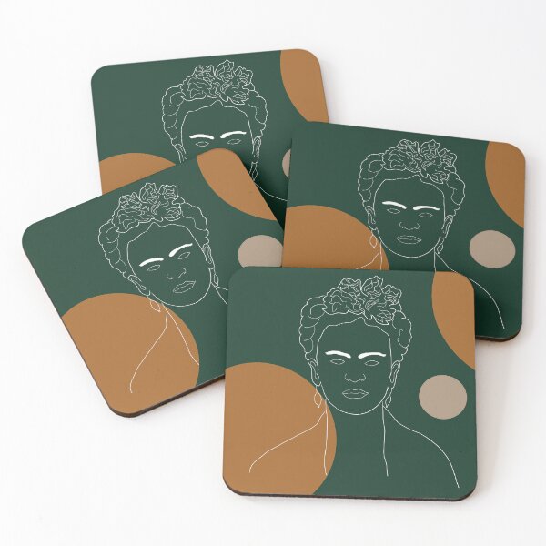 Item preview, Frida Kahlo Minimalist Green designed and sold by HorizonteArt.