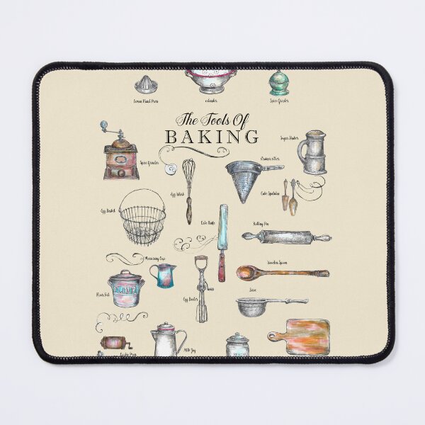 Item preview, The Tools of Baking - Vintage Kitchen Utensils - Gift for Bakers. designed and sold by FanitsaArt.