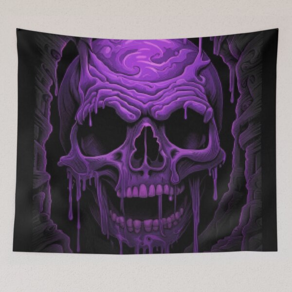 Item preview, Melting Skull designed and sold by 3hornCreations.