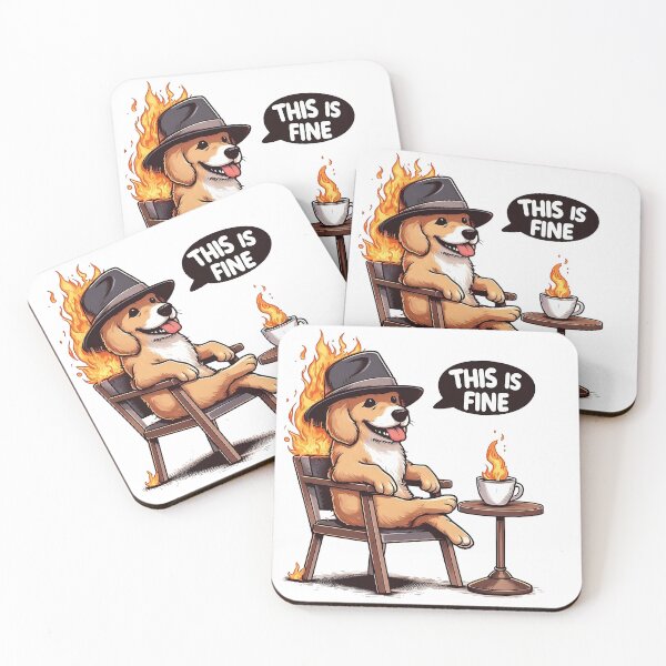 Item preview, This is fine (maybe) designed and sold by QuickSticker.