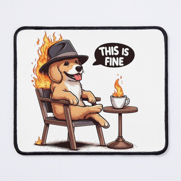 Item preview, This is fine (maybe) designed and sold by QuickSticker.