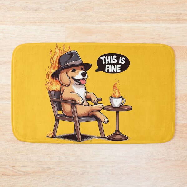 Item preview, This is fine (maybe) designed and sold by QuickSticker.