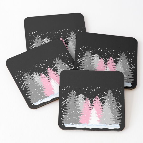 Item preview, Subtle Demigirl Pride Flag Christmas Tree Forest Winter Theme  designed and sold by ontrendshirts.