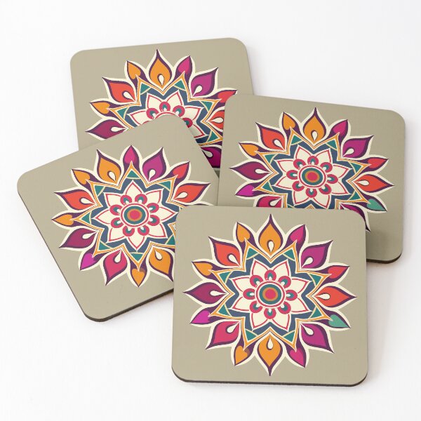 Item preview, Floral Rangoli Design & Pattern designed and sold by Jollys-ArtShop.