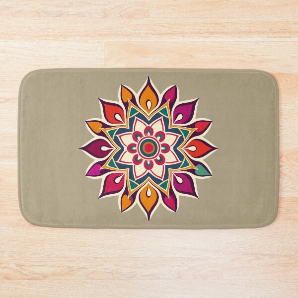 Item preview, Floral Rangoli Design & Pattern designed and sold by Jollys-ArtShop.