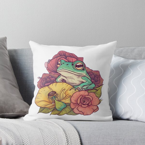 Aperçu de l'œuvre Grenouille en fleurs créée et vendue par OutbreakDesigns.