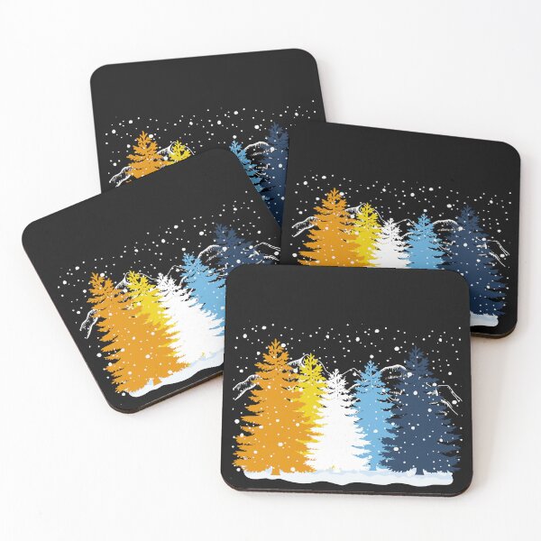 Item preview, Subtle Aroace Pride Flag Christmas Tree Forest Winter Theme Aromantic Asexual designed and sold by ontrendshirts.