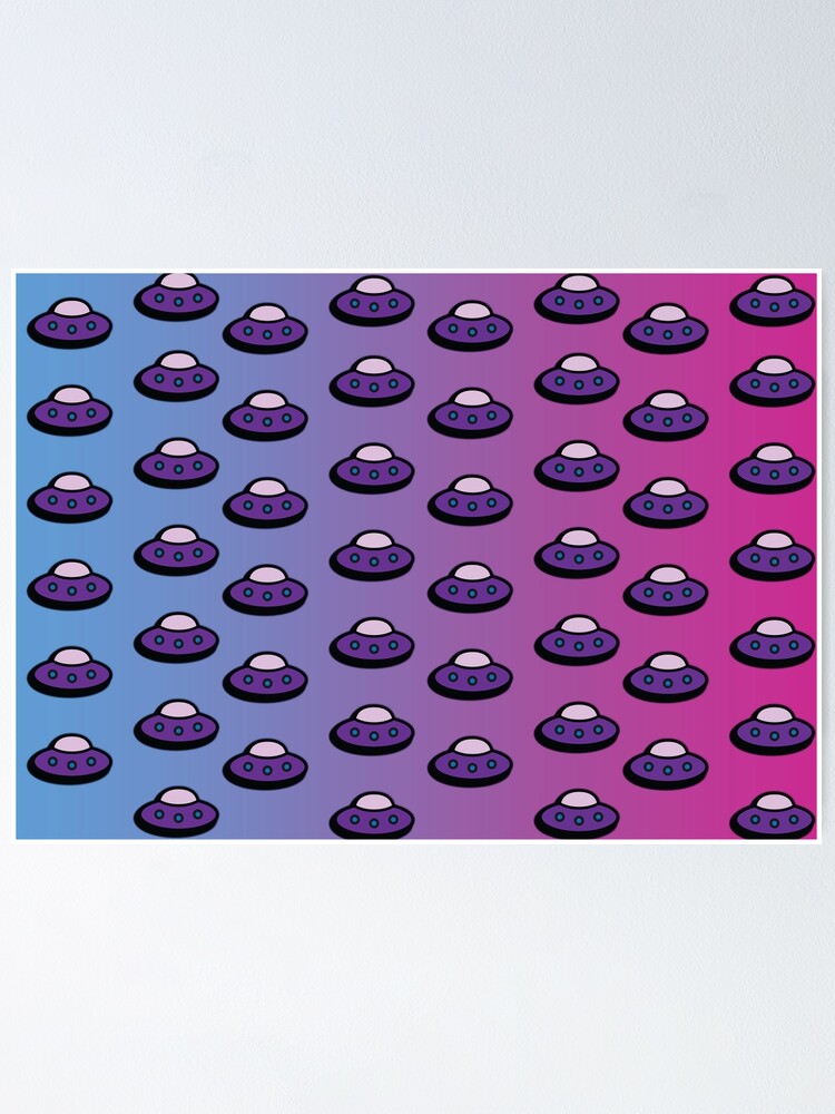 Thumbnail 1 of 3, Poster, UFO designed and sold by SatuStudio.