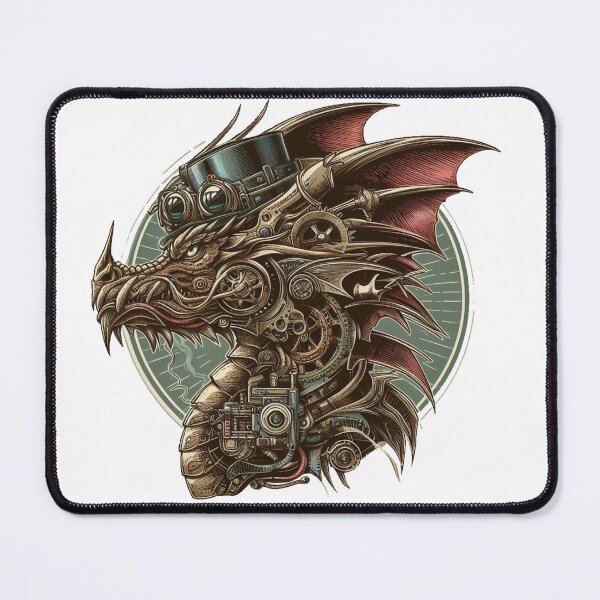 Item preview, Winged Steampunk Fantasy Dragon  designed and sold by organicgal.