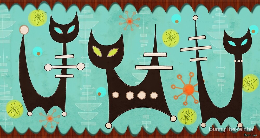 "Atomic Cats" by BunnyThePainter | Redbubble