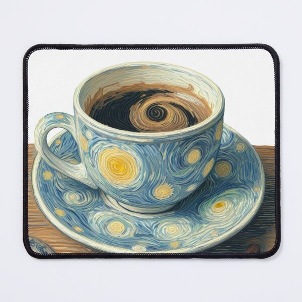 Item preview, Gogh-ing for Coffee - Coffee Cup Painted in Vincent Van Gogh Style designed and sold by Star-Fragment.