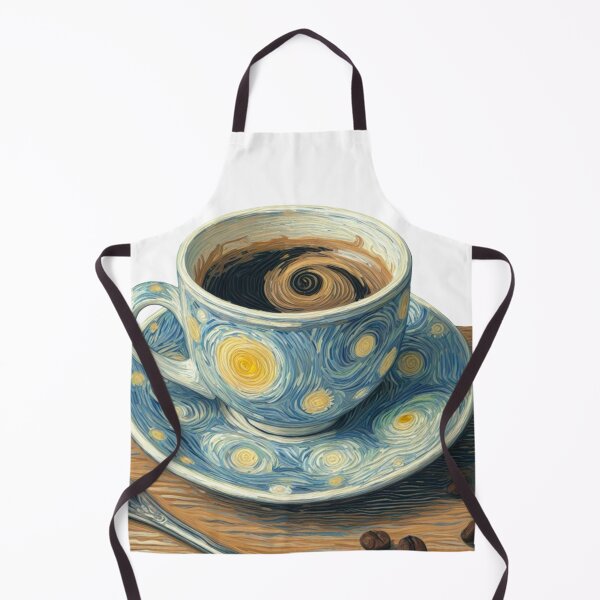 Item preview, Gogh-ing for Coffee - Coffee Cup Painted in Vincent Van Gogh Style  designed and sold by Star-Fragment.