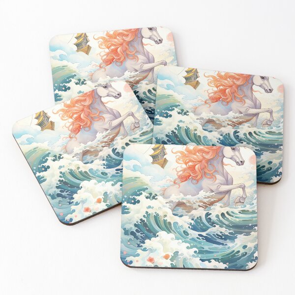 Item preview, Seafaring adventure with white pony designed and sold by cute-animals99.