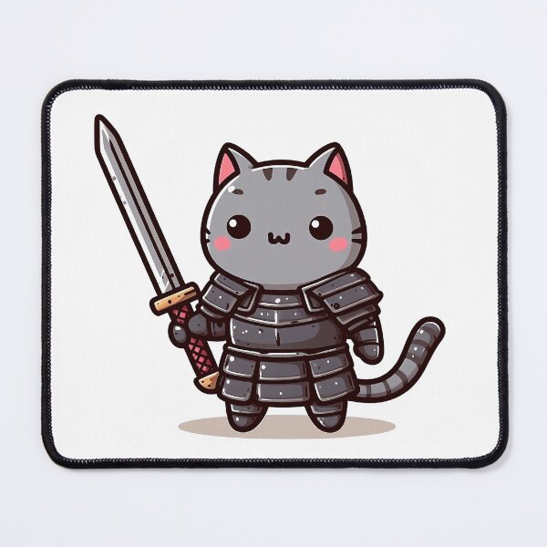 Item preview, Cat Warrior designed and sold by QuickSticker.