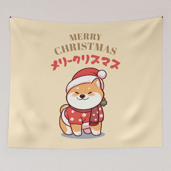 Item preview, Merry Christmas Japanese Shiba designed and sold by KAI-Studio.