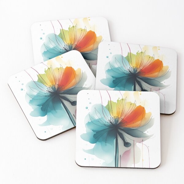 Item preview, Rainbow Snapdragon Flower in watercolor designed and sold by Simple-Art-work.