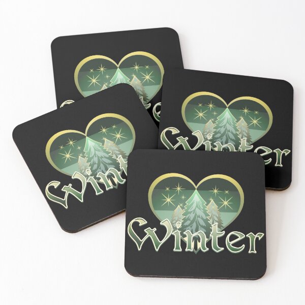 Item preview, Winter Heart Evergreen Retro Sunset  designed and sold by MythikCreationz.