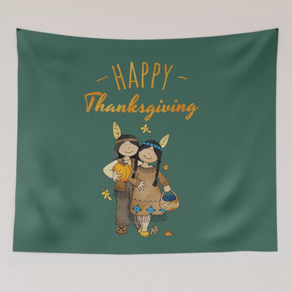 Item preview, Happy Thanksgiving Indian couple celebrates designed and sold by JaroDesign2023.