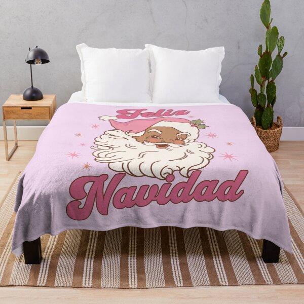 Item preview, Feliz Navidad Pink Santa Spanish Christmas designed and sold by PUFFYP.