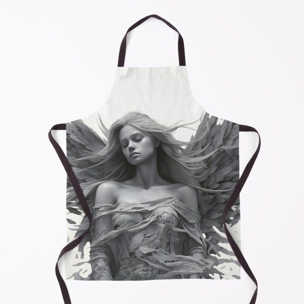Item preview, stunning black and white sleeping angel drawing designed and sold by dcrc.