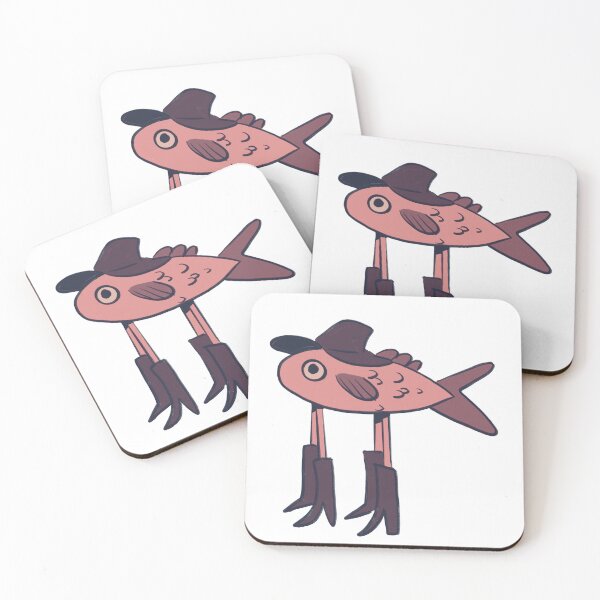 Item preview, The Lavender Fish Cowboy designed and sold by Hali Quinn Mervine.