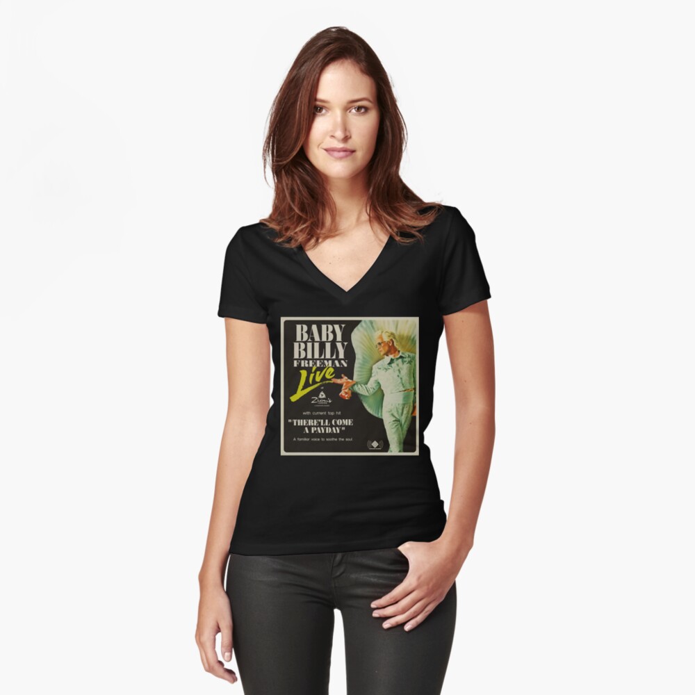 Item preview, Fitted V-Neck T-Shirt designed and sold by paniknaomi.