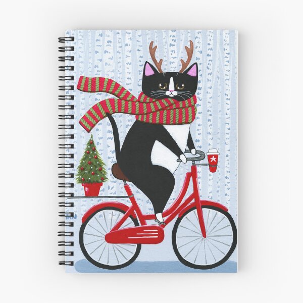 Item preview, Christmas Bicycle Ride Antlers designed and sold by KilkennyCat Art.