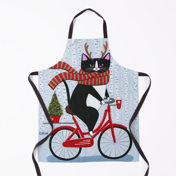 Item preview, Christmas Bicycle Ride Antlers designed and sold by KilkennyCat Art.