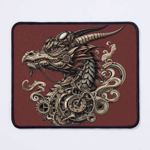 Item preview, Fierce Steampunk Fantasy Dragon designed and sold by organicgal.
