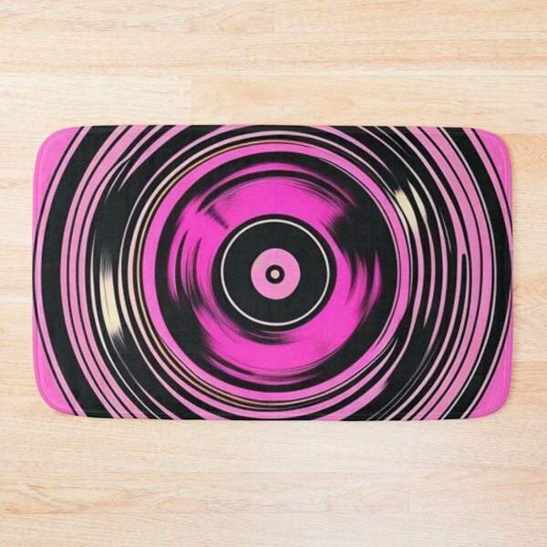 Item preview, Pink and Black Vinyl Record Graphic designed and sold by musicgeniusart.