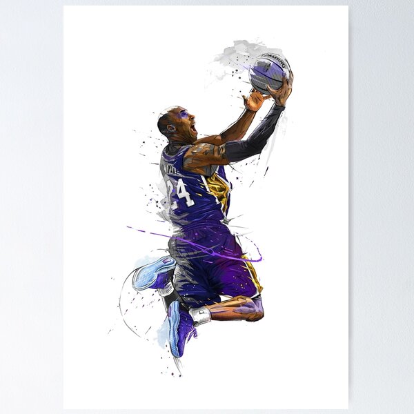 Kobe Bryant Retirement Game Basketball NBA Poster