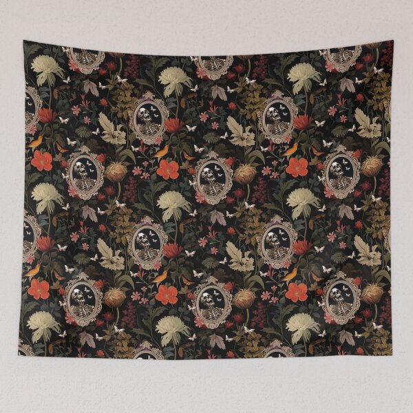 Item preview, Luxury Metallics Gothic Floral Dark Botanical, Dark Aesthetic designed and sold by ThreeHaresMedia.