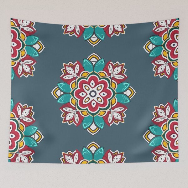Item preview, Unique Indian Rangoli Design & Pattern designed and sold by Jollys-ArtShop.