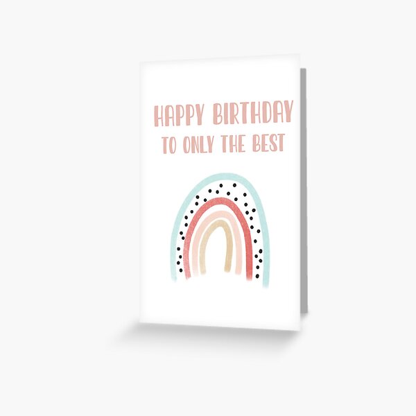 Boho birthday card  Greeting Card