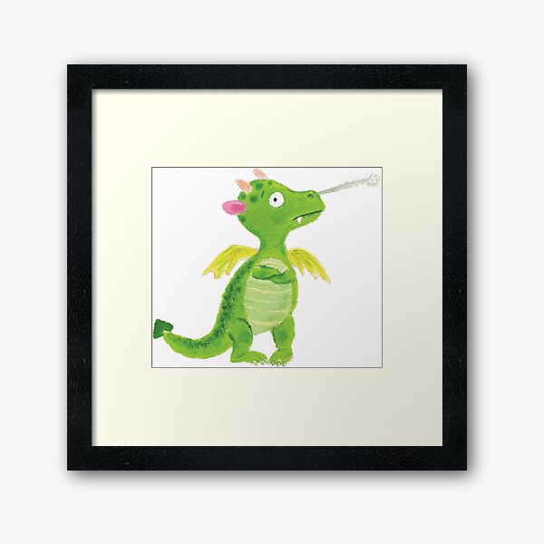 baby puff Framed Art Print
