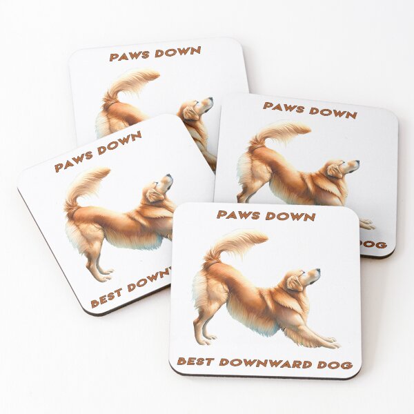 Item preview, Golden Retriever Yoga - Paws Down, Best Downward Dog designed and sold by Mindful-Designs.