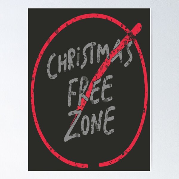 Item preview, Christmas Free Zone, No Christmas Cheer Here, Christmas-Free and Loving It, not interested in celebrating the holidays! Great gift idea. designed and sold by bubblylive.