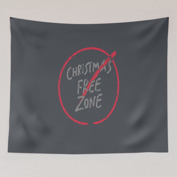 Item preview, Christmas Free Zone, No Christmas Cheer Here, Christmas-Free and Loving It, not interested in celebrating the holidays! Great gift idea. designed and sold by bubblylive.