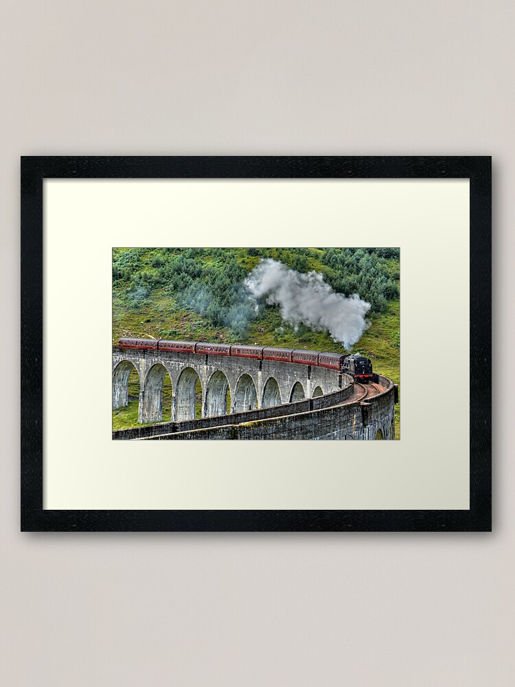 Alternate view of The Jacobite Steam Train. Framed Art Print