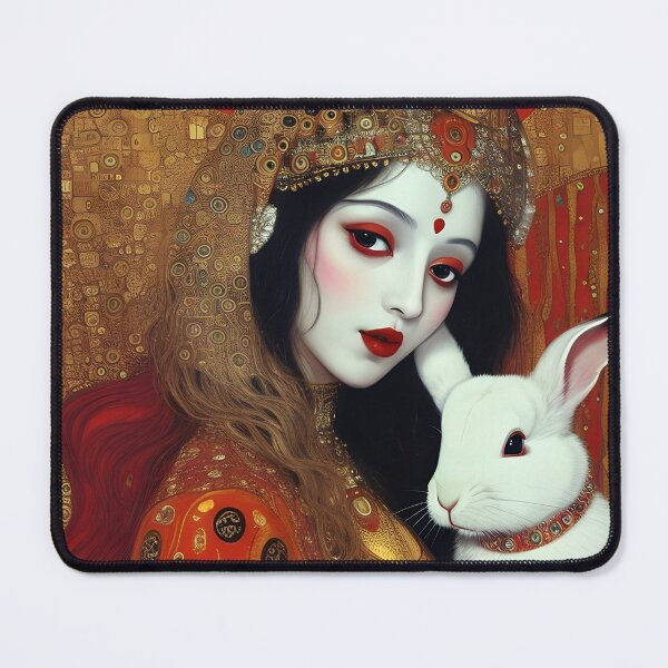 Item preview, Where Gustav Klimt & White Rabbit meet... designed and sold by ZION-E-Store.